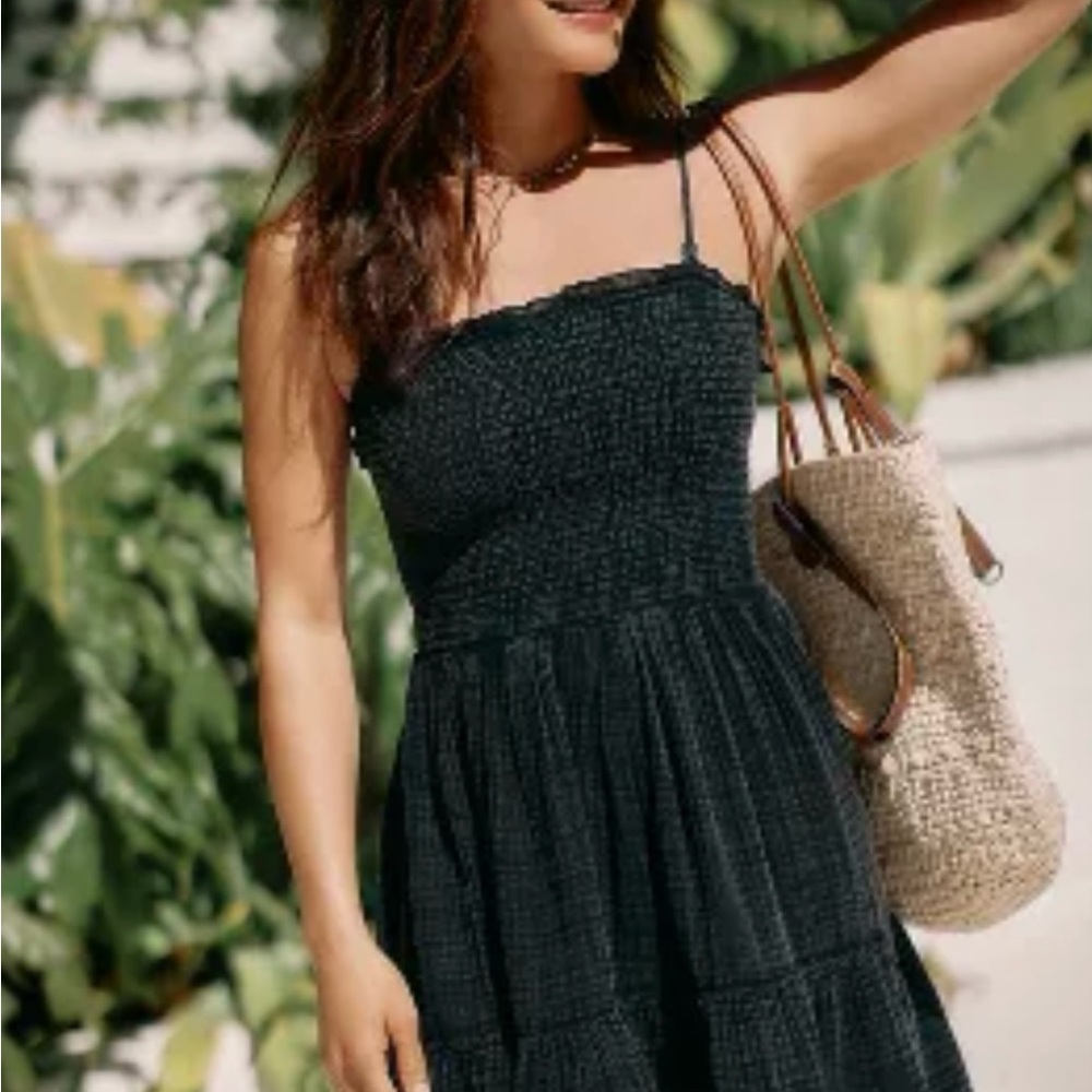 NWT Anthropologie Marisol Smocked Mini Dress